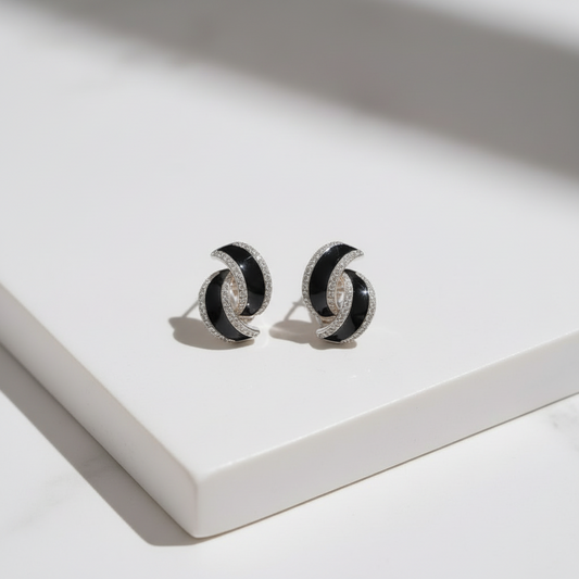 Whirl Stud Jazzy Earrings