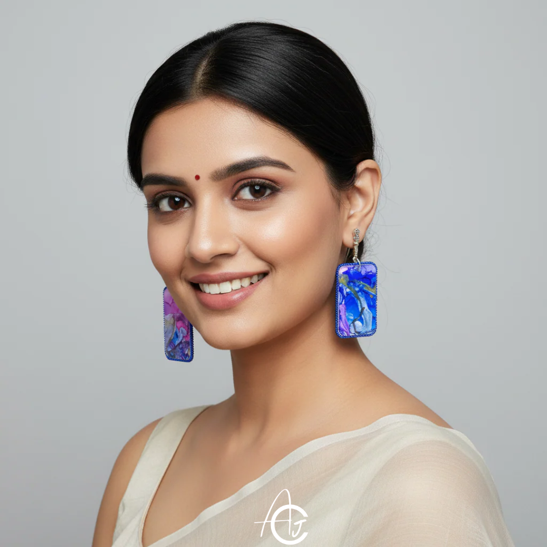 Fluid Earrings : Handmade