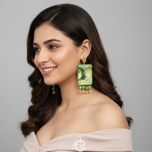 Fluid Earrings : Handmade