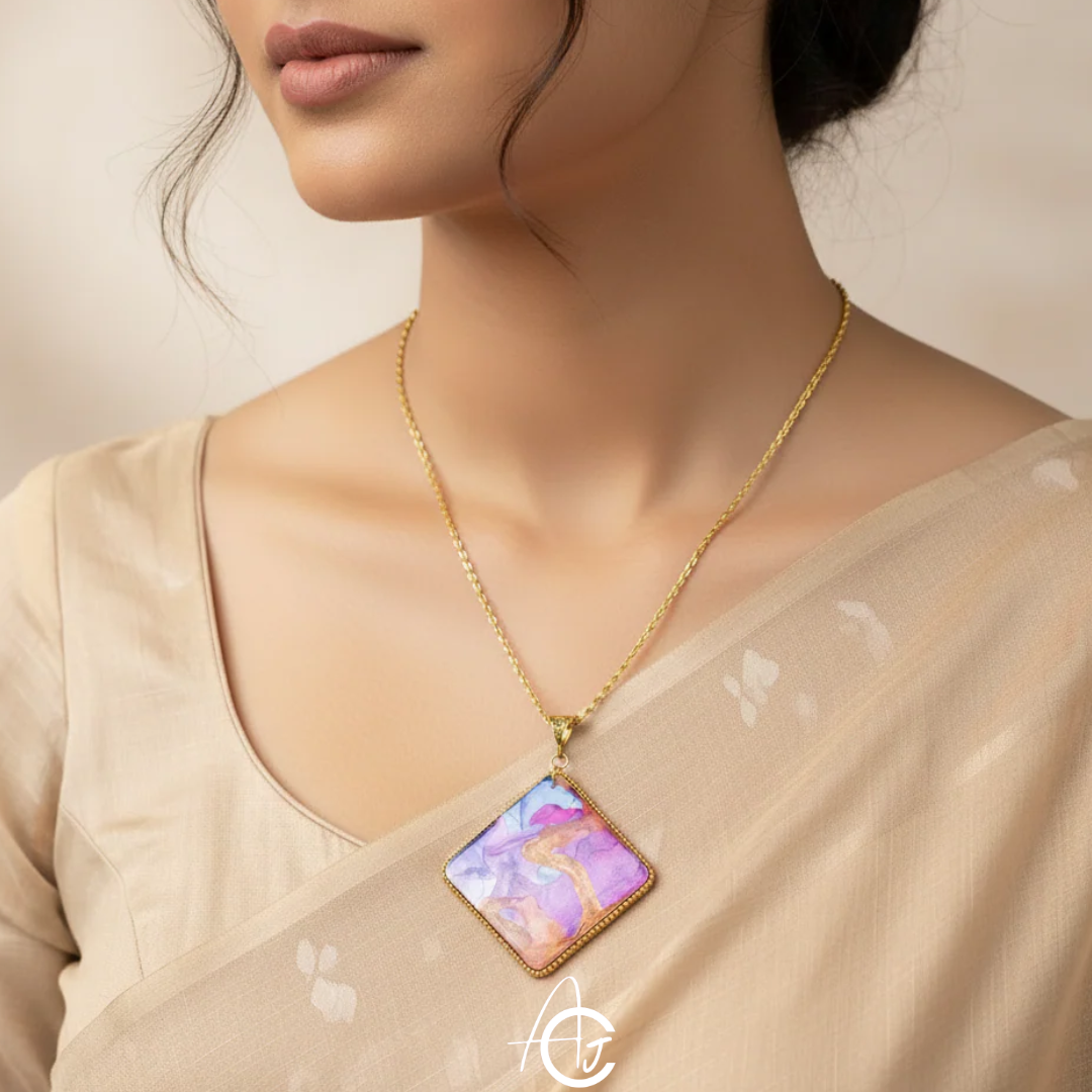 Fluid Necklace : Handmade