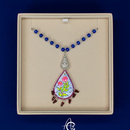 Statement Necklace, Handpainted : Handmade