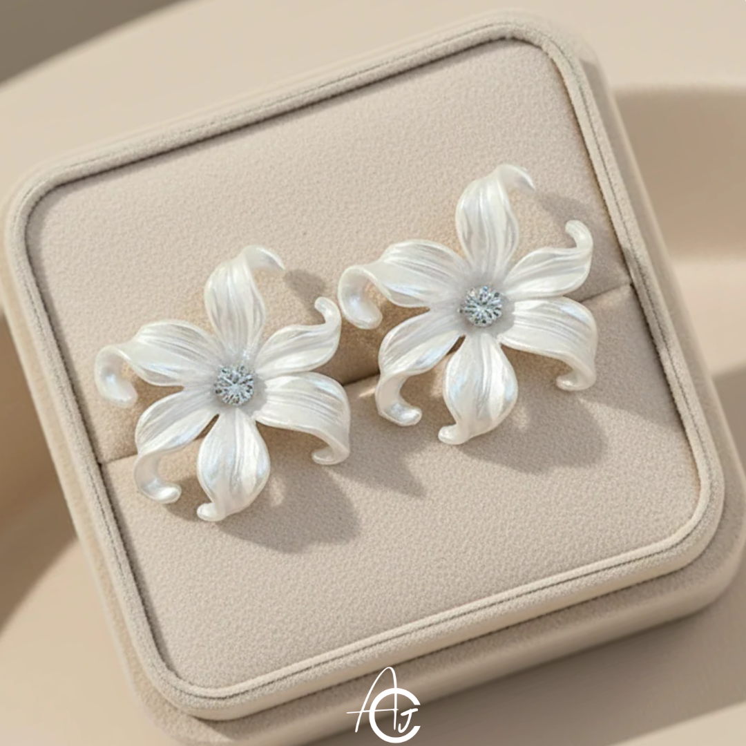 Flower Big Earrings