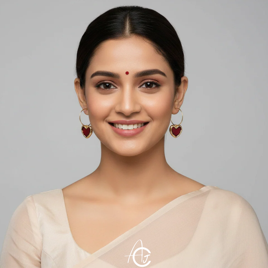 Hoop That Heart Earrings