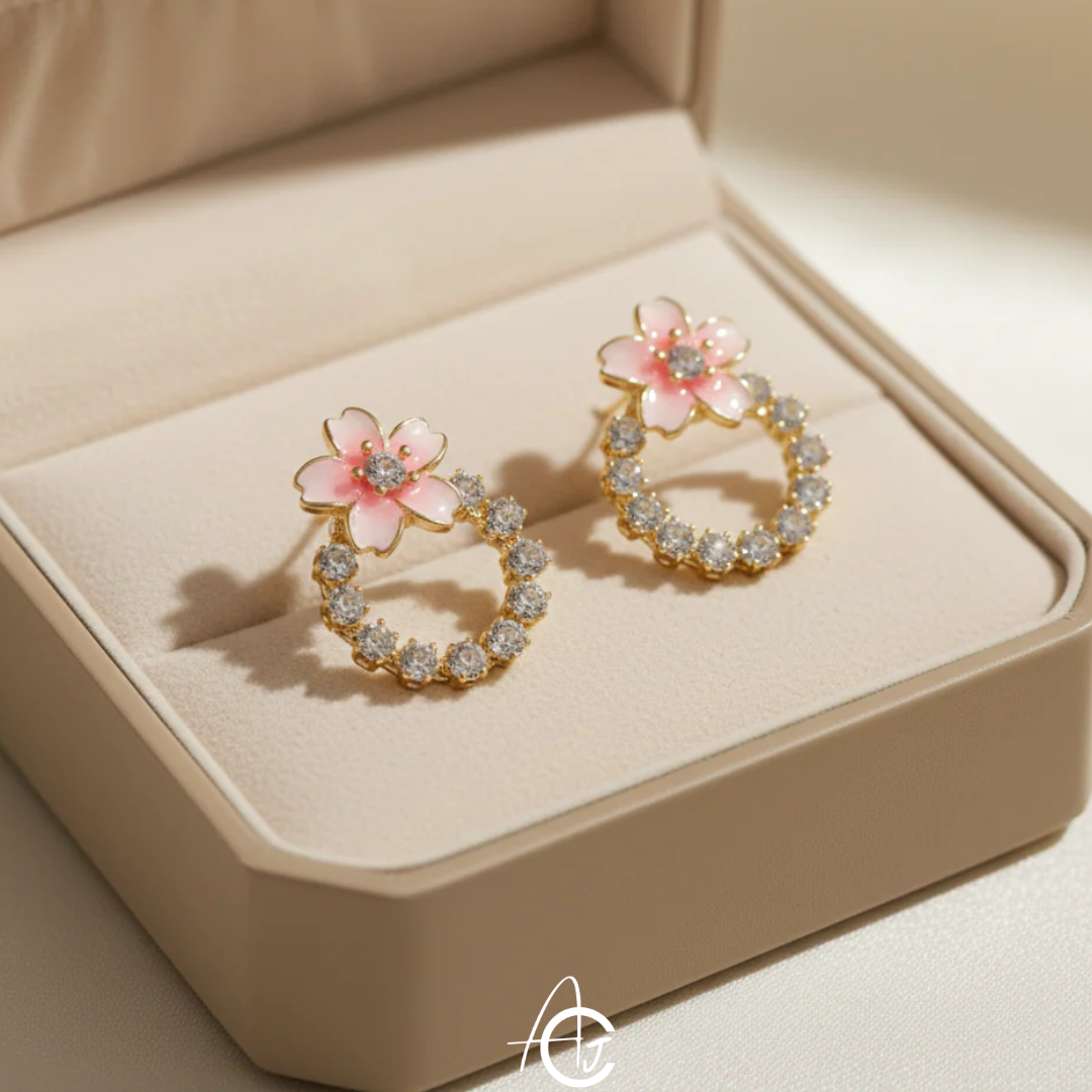 Bling Daisy Earrings