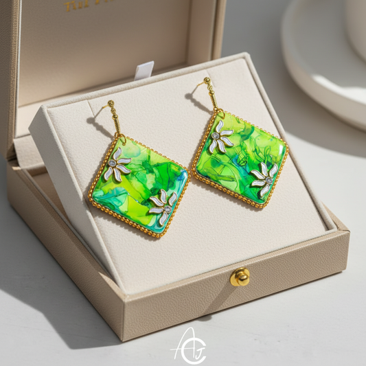Fluid Earrings : Handmade