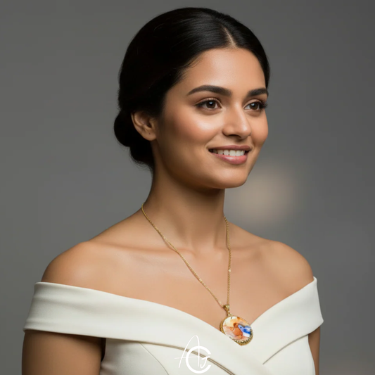 Fluid Necklace : Handmade