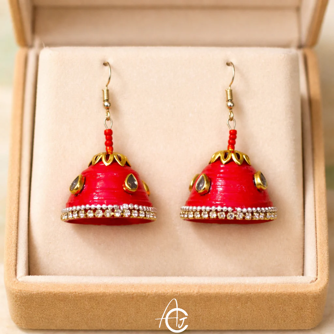 Statement  Jhumka : Handmade