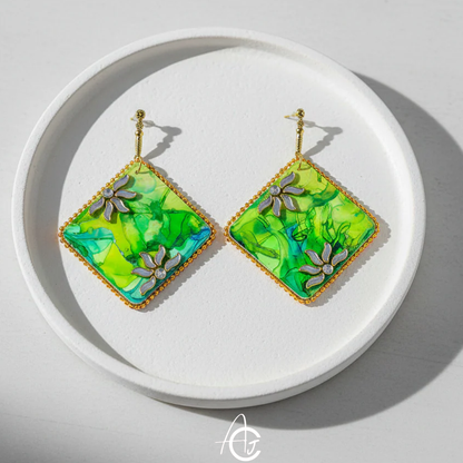 Fluid Earrings : Handmade