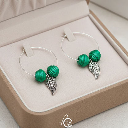 Statement Earrings, Handpainted : Handmade