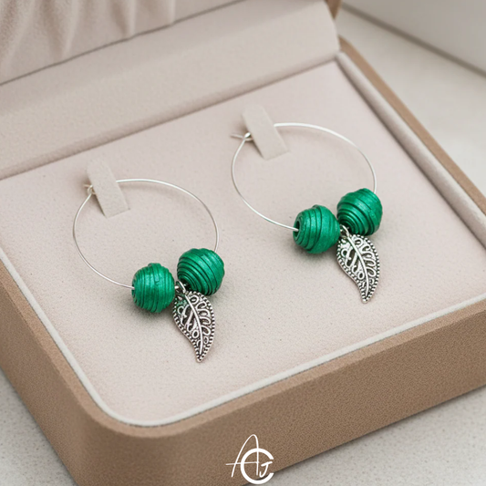 Statement Earrings, Handpainted : Handmade