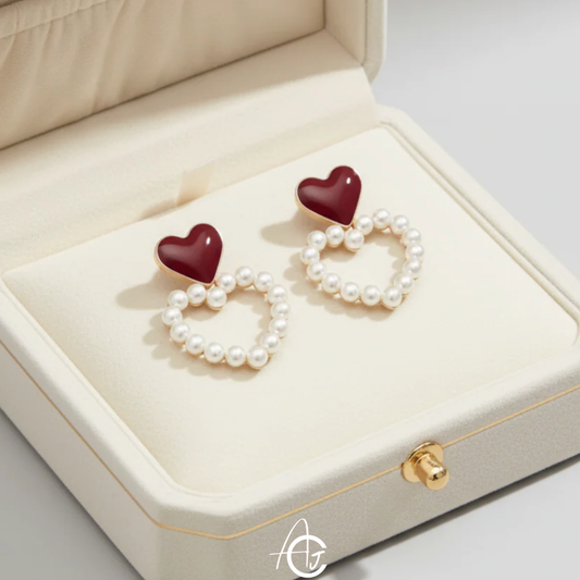 Hearty Pearl Earrings