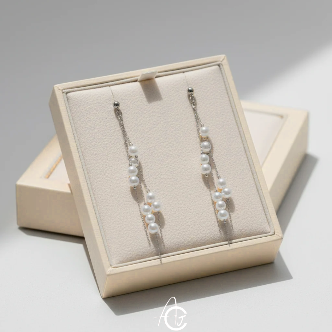 Pearl Chain Earrings
