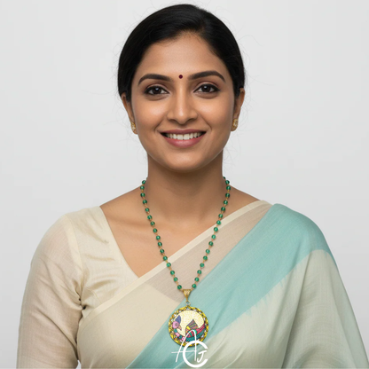 Statement Necklace, Handpainted : Handmade