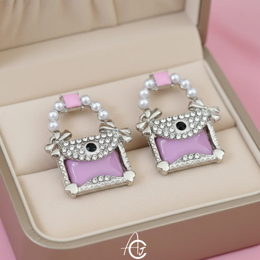 Pretty Purse Earrings