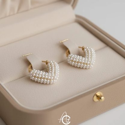 Bling Pearl Earrings