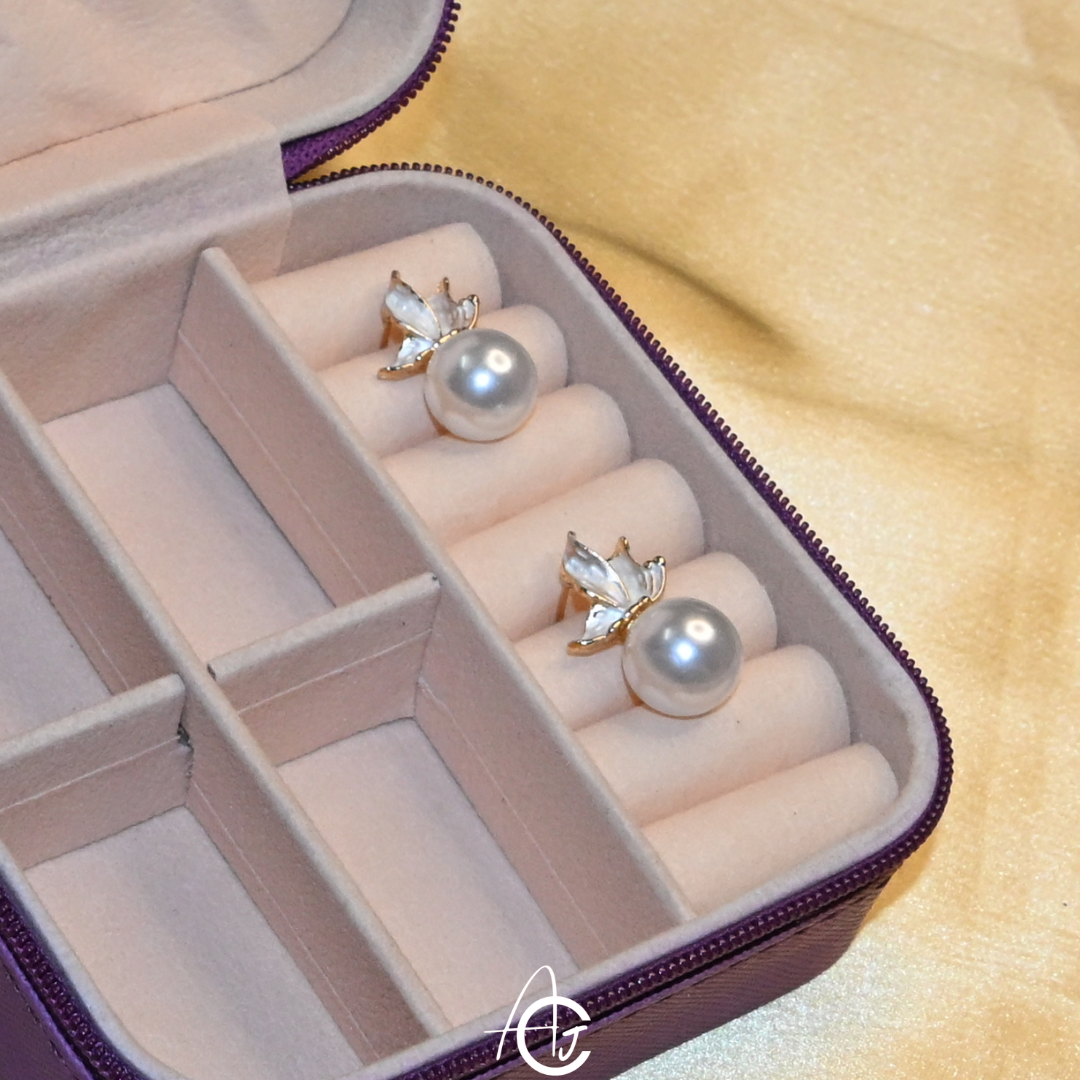 Butterfly Pearl Earrings