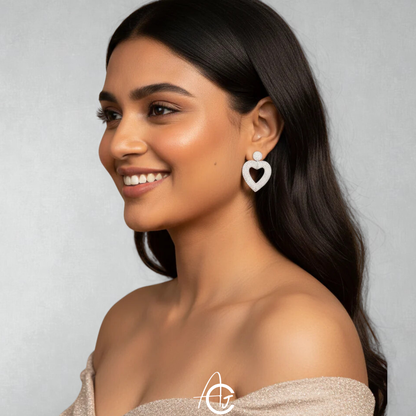 Beads Embroidered Earrings : Handmade