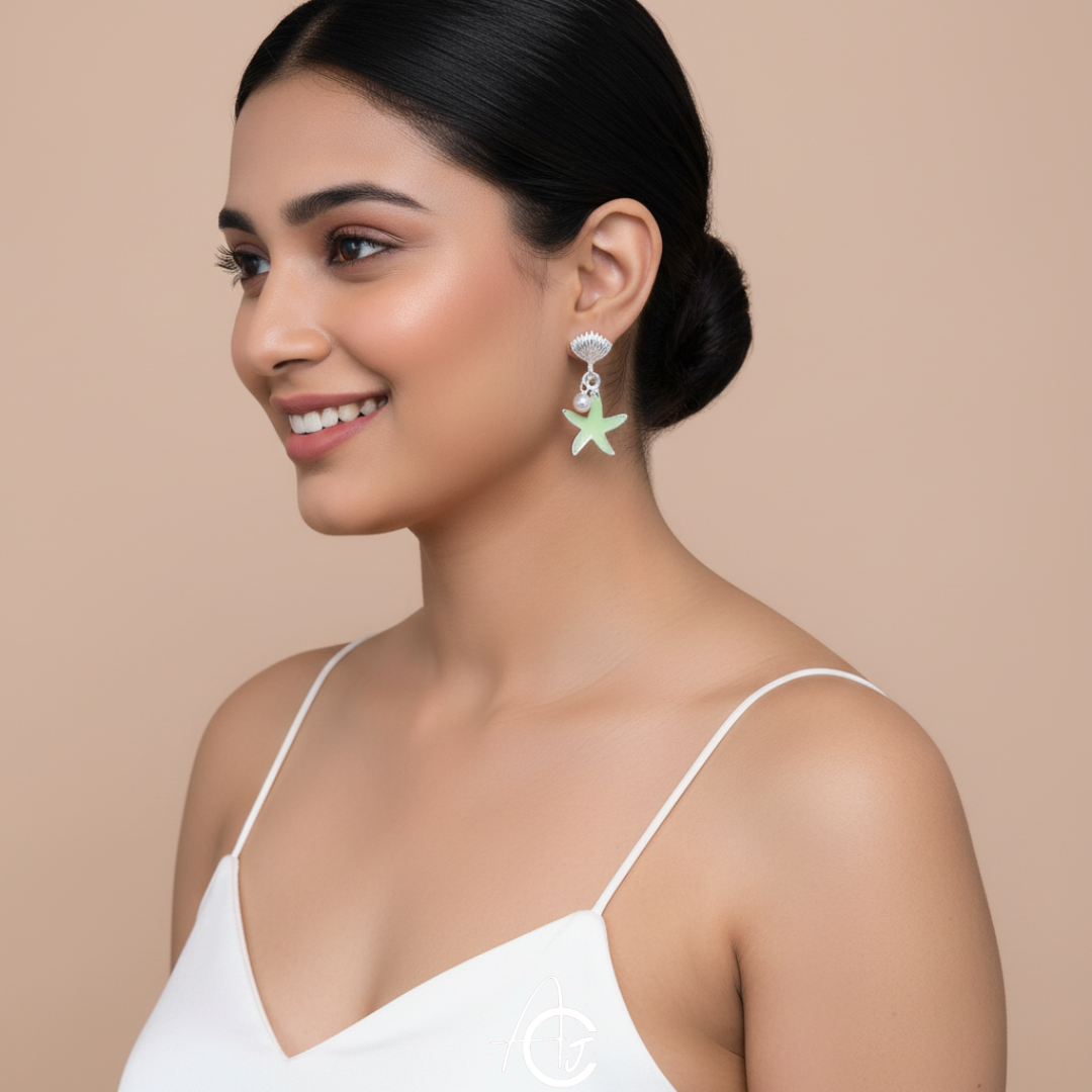 Star And Shell Earrings