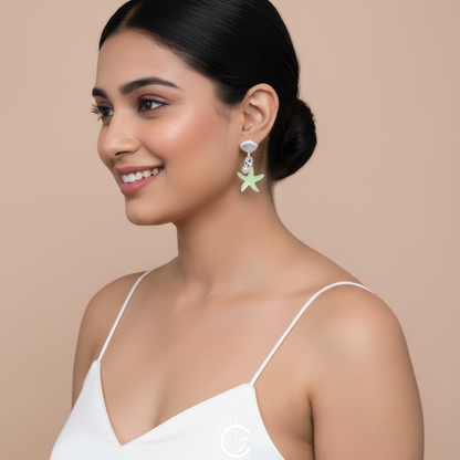 Star And Shell Earrings
