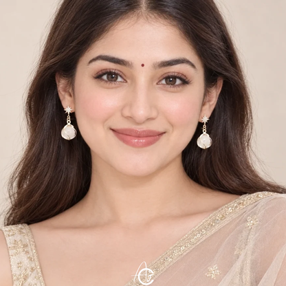 Pretty Crystal Star Earrings