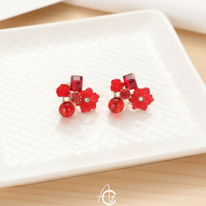 Flower Pink Earrings