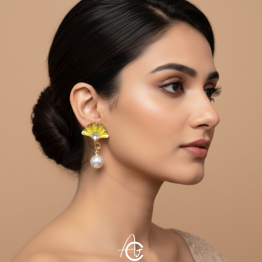 Pearl And Shell Earrings