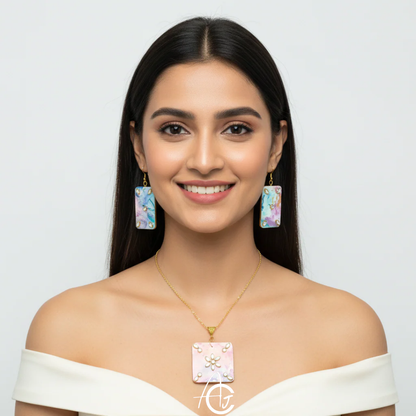 Fluid Necklace Set : Handmade