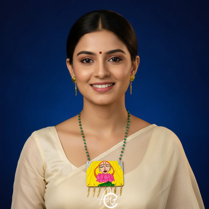 Statement Necklace Set, Handpainted : Handmade