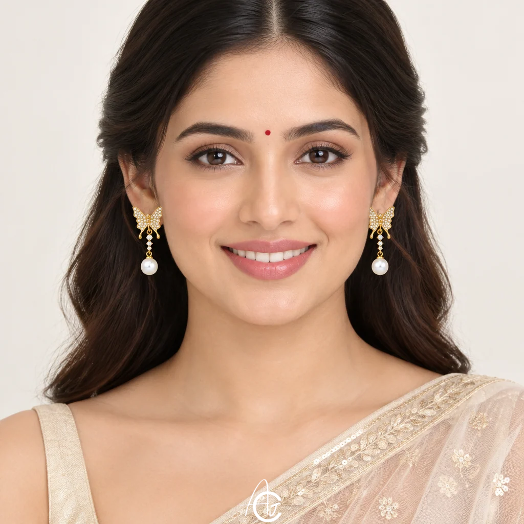 Butterfly Drop Earrings
