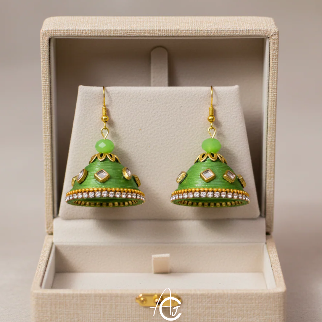 Statement Jhumka Earrings : Handmade