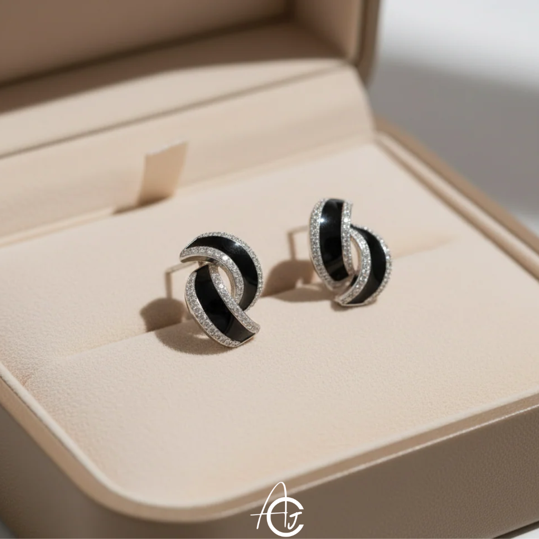 Whirl Stud Jazzy Earrings