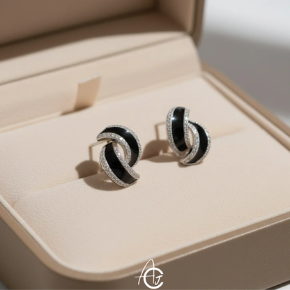 Whirl Stud Jazzy Earrings