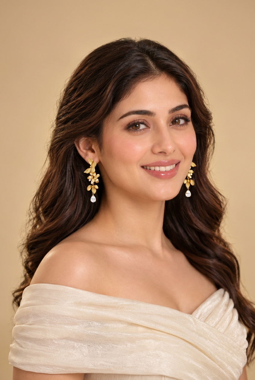 Butterfly and Flower Earrings