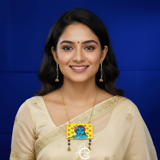 Statement Necklace Set, Handpainted : Handmade