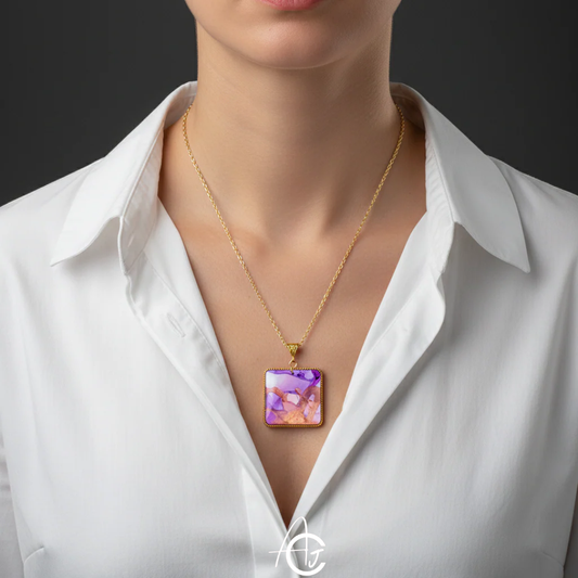 Fluid Necklace : Handmade