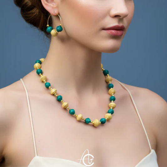 Beads necklace set : Handmade