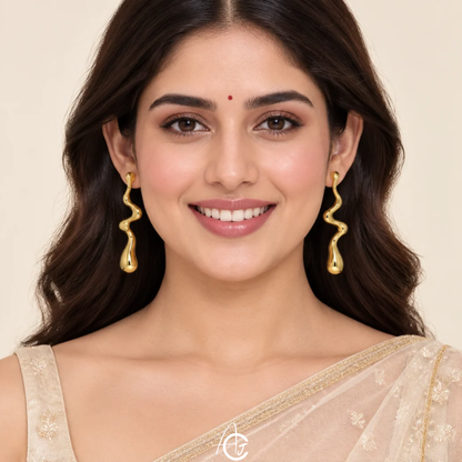 Modern Drop Earrings