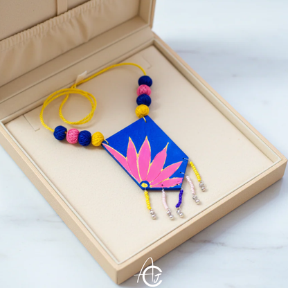 Statement Necklace, Handpainted : Handmade