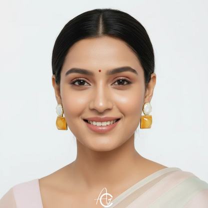 Semi Precious Stone Earrings