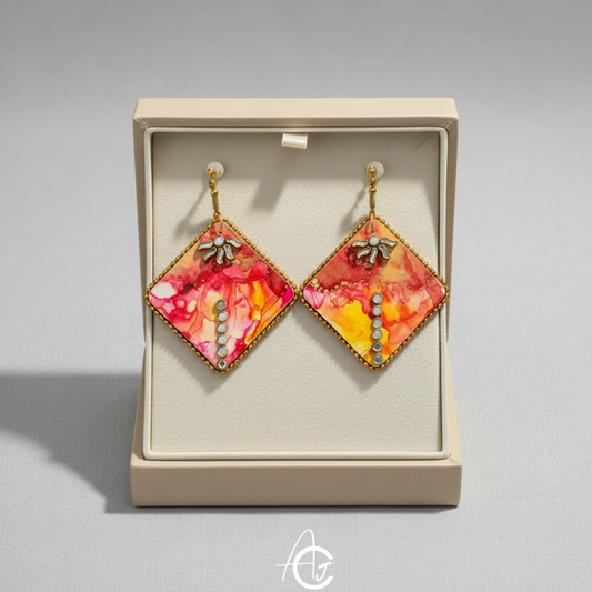 Fluid Earrings : Handmade