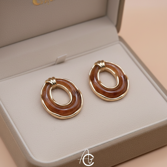 Semi Precious Stone Earrings