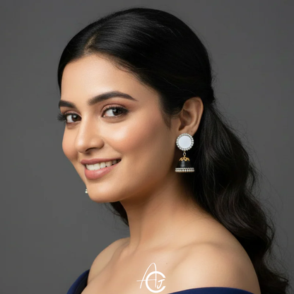 Statement Jhumka Earrings : Handmade