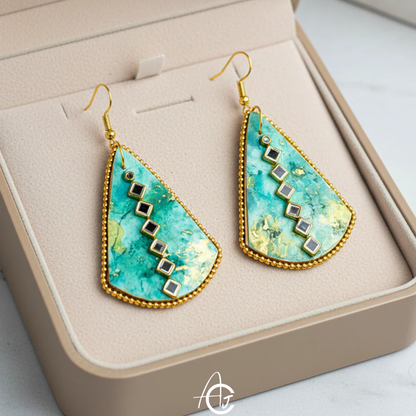 Fluid Earrings : Handmade
