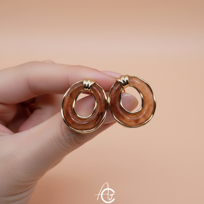 Semi Precious Stone Earrings