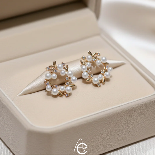 Bling Pearl Earrings