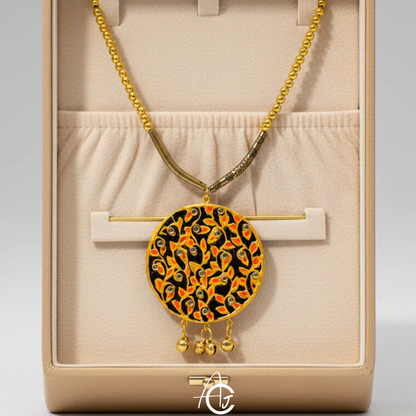 Statement Beauty Necklace, Handpainted : Handmade