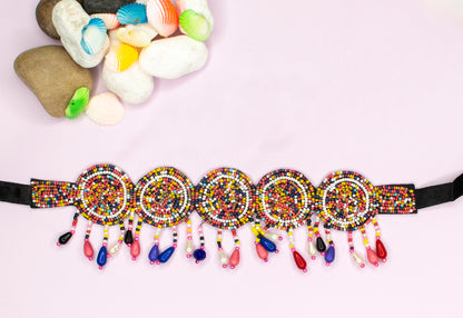 Ratna Embroidered Necklace Set : Handmade