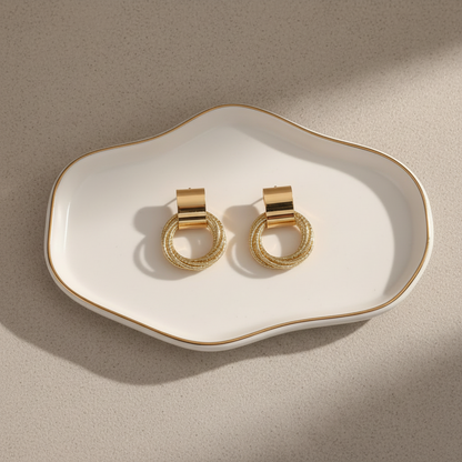 Gold Plated Minimal Earrings
