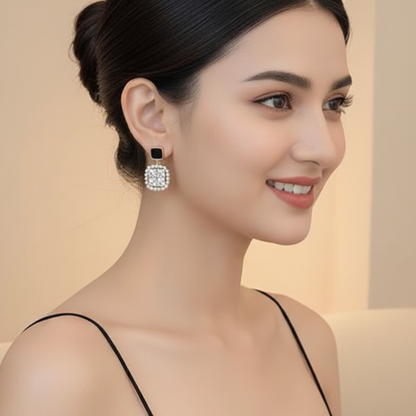 Bling Crystal Pearl Earrings