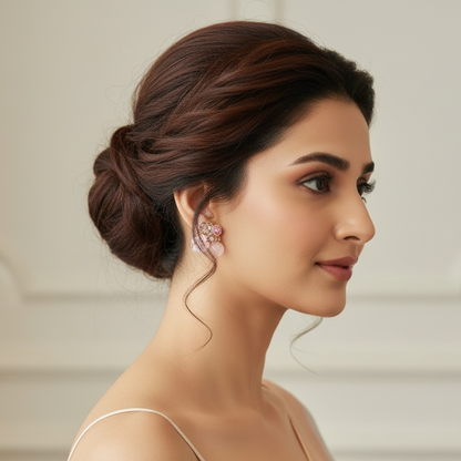 Flower Pink Earrings